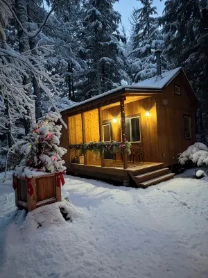Cozy private 1 Bedroom & Loft cabin in the forest. Rustic with Modern features. - Homestays
