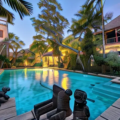 Bebek Cottages Sanur Отели рядом с достопримечательностью «Пляж Пенджембак»