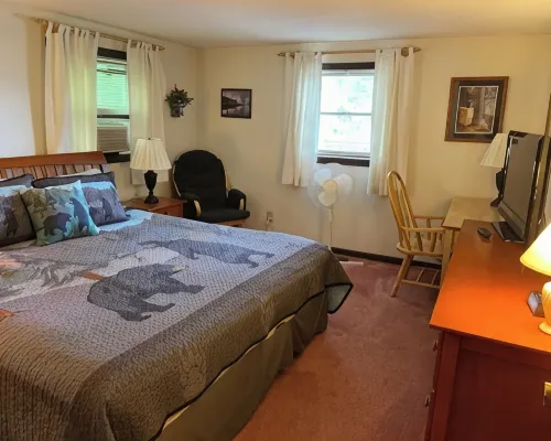 Waterfront property on pond with private dock . Hotels in Sunapee