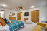 Rockstar waterfront lake house! Mid century modern with large 2 story party deck - balcony