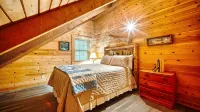 Log cabin, Blue Rdg. Mtn.,  A.T., Helton Crk falls, Vogel St. Park, near Helen - Parvekkeita