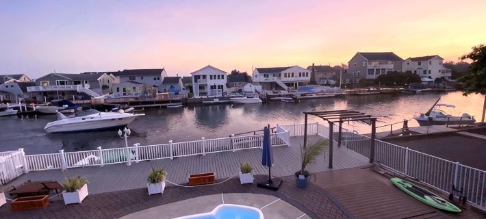 Pool, Roof Top Bar, Waterfront, Sunsets, Sleeps12-15, Lbi Beach Passes,Fire Pit Hotels in Ocean County