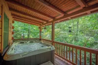 Creekfront Cabin w/ Hot Tub! Motorcycle Friendly!