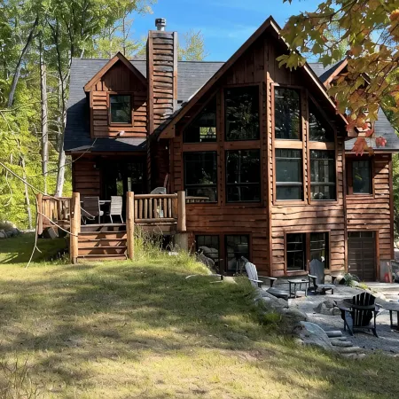 New Adirondack spacious cabin in the Lake George and Gore Mountain Area