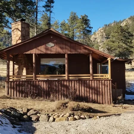 Historic Forested Cabin with Great Mountain Views