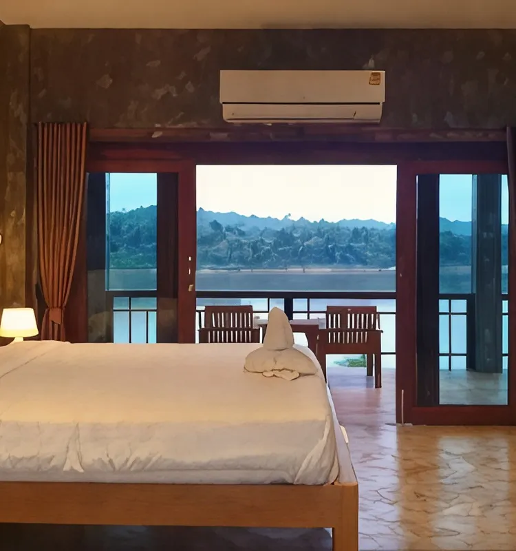 ห้องสุพรีมดีลักซ์ เตียงแฝด วิวภูเขาและแม่น้ำ