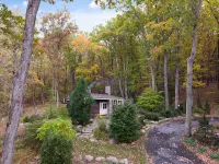 Secluded Cabin Retreat on 6 Acres w/ Fireplace, Trails, Creek & Record Player