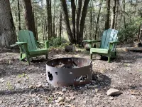 Creekside Log Cabin w/firepit, near quaint towns Thomas/Davis & many state parks - 3 étoiles