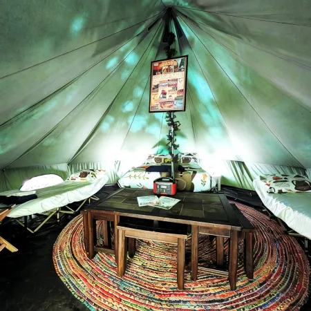 1949 Jim Dandy Vintage Glamping Camper #8 - Premium Resort Amenities Included!
