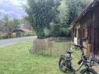 Charming cabin by a lake in the heart of the Landes d'Armagnac forest - Hytter