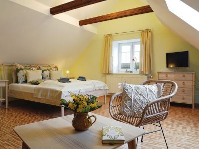Apartment "Blütezeit"- Ferienhof Gräfe restored 3-sided farm with pool & sauna