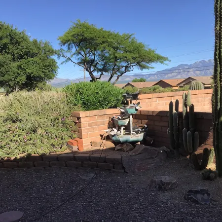 House refurbished in HOA with its own great recreational area and heated pool.