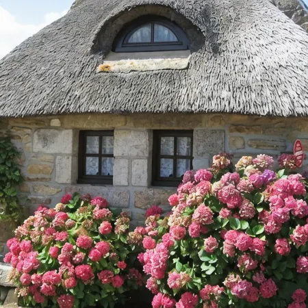 Cottage in the heart of the village of Kerascoët.