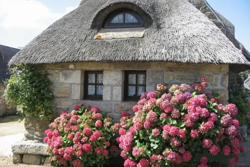 Cottage in the heart of the village of Kerascoët.