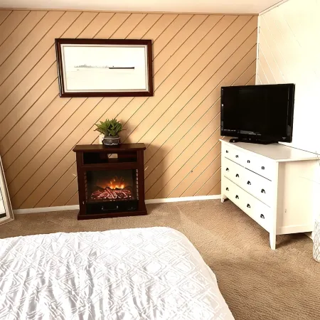 Walkable, modern, spacious village home, dockage, hot tub, fenced in yard.