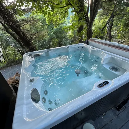 Newly renovated cottage, 5 min walk to town, dogs OK, fire pit, hot tub, wi-fi