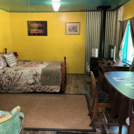 A Private, Cozy Cabin Near Bigfork for Two with a Clawfoot Tub