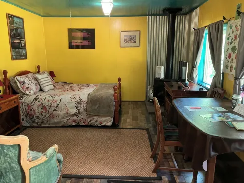 A Private, Cozy Cabin Near Bigfork for Two with a Clawfoot Tub