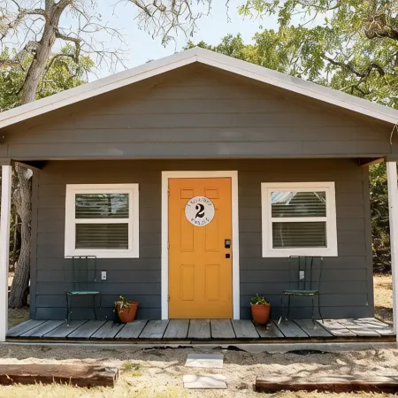 02 Yellow Rose - Carmine Cottage with a Country View