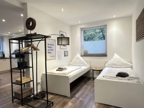 Elegant new building between Hamburg & Lübeck, Baltic Sea with parking lot in Reinfeld