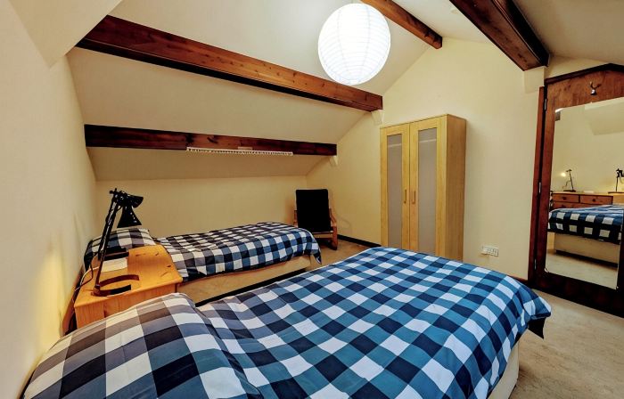 Cosy yet spacious property with private parking, close to the village centre.