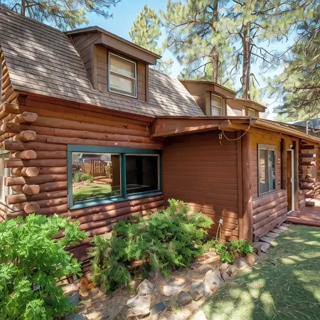 Stunning large Cabin with Hot tub, AC, Pool table, fenced yard