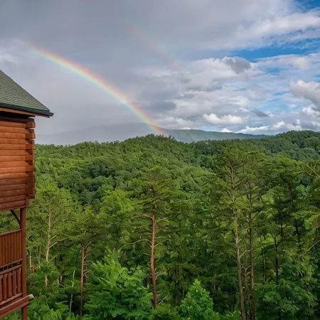 Rustic Mountain Retreat ~ Panoramic Mountain View ~ Hot Tub ~ Game Room ~ Pool