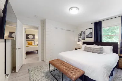 Stylish, dog-friendly retreat with a firepit, golf cart, & beach access