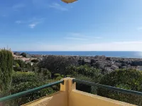 1-bedroom studio with sea view. Ideal for 2 adults and 1 child.