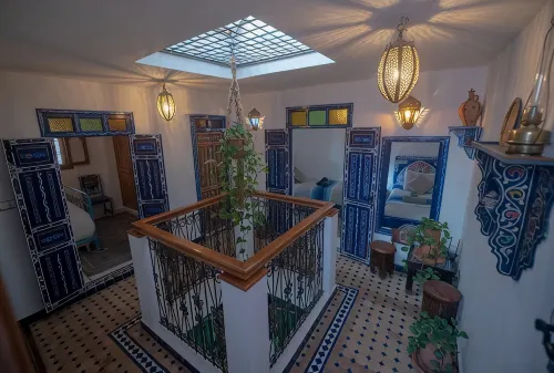 La Mansoura Maison en Format de Riad Dans la Médina de Chefchaouen Ville Bleu - 2성급