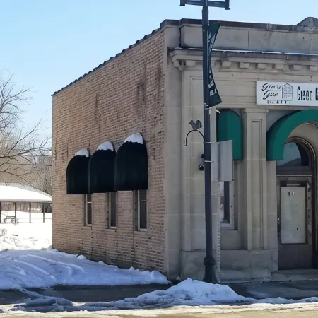 Historic Bank Building on the Elroy-Sparta State Trail