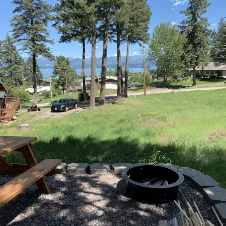 One bedroom cabin located about two blocks from Flathead Lake and the public bea