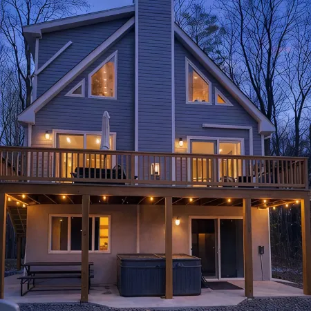 Hot Tub • Game Room • Firepit • Private 2 Acres • Poconos • Pet Friendly