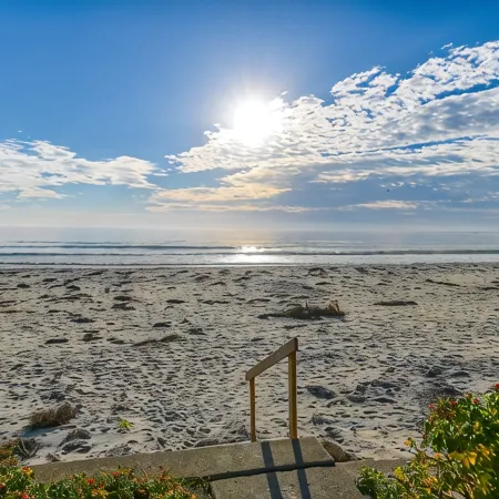 Second Floor Apartment Across from the Beach with Private  Access to Beach!!!