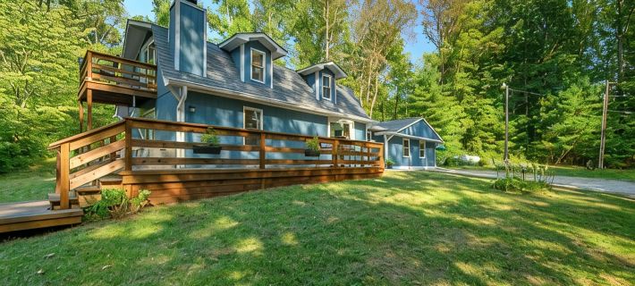Private 7AC Retreat, Hot Tub, Stocked Pond, Firepit, Trails, Disc Golf, Sleeps 6 Hotels in Brown County