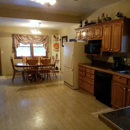 Year-round rental house across from the entrance to Big Stone Lake State Park