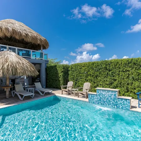 Luxury Modern Villa-Pool, Ocean View Deck, In/Outdoor Kitchen, 5min to the beach