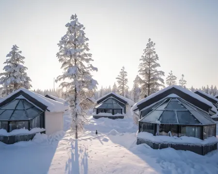 Santa's Igloos Arctic Circle Hotels in Rovaniemi