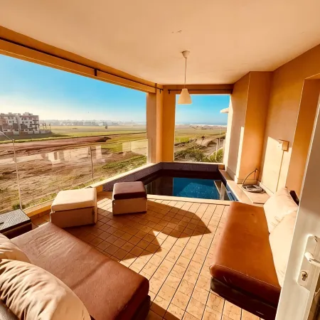 Bouznika Escape: Vue Océan, Bassin Privé, Plage, Surf, Piscine, Randonnée & Vélo