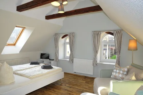 Apartment "Landliebe" with pool and sauna use on a restored 3-sided courtyard