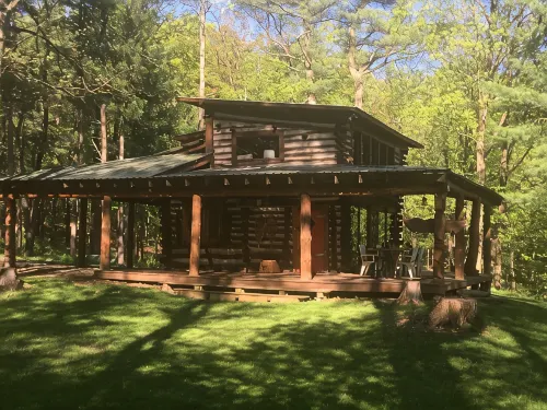 Secluded Finger Lakes Cabin Near Watkins Glen. Views,  Private Trails, Firepit