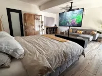 Beachfront spacious studio stunning sunset + pool with King Bed Hotels in Hatillo