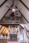 Cozy 2-bedroom Aframe in charming Lake Geneva with a hot tub and fireplace - Wifi