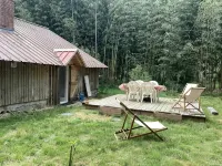 Charming cabin by a lake in the heart of the Landes d'Armagnac forest - Hytter