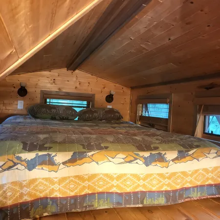 Tiny bungalow secluded in the woods with lake view. Pets accepted!