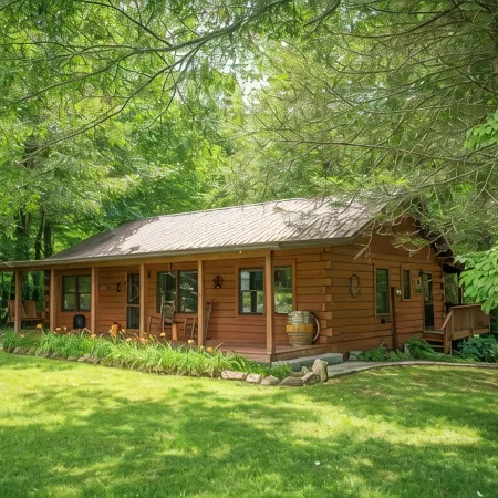 Creekfront Cabin w/ Hot Tub! Motorcycle Friendly!