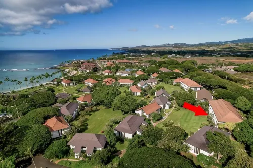 2/2 PARTIAL OCEAN VIEW with AC - Poipu Beach Kiahuna End Unit, Pool/Gym/Courts - gimnasio