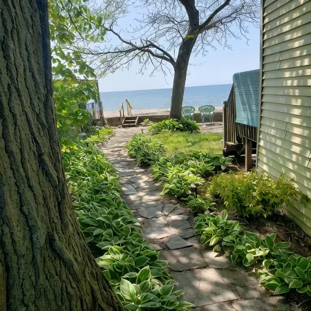 Waterfront cottage on the shores of Lake Erie. Beautiful lake front views!