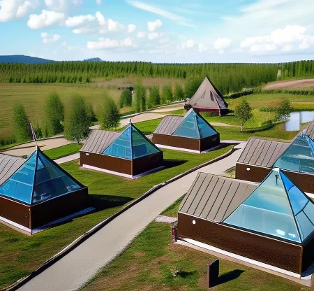 Aurora Pyramid Glass Igloos