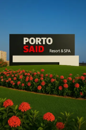 Beachfront Chalet in Porto Said with Pool & GA 酒店